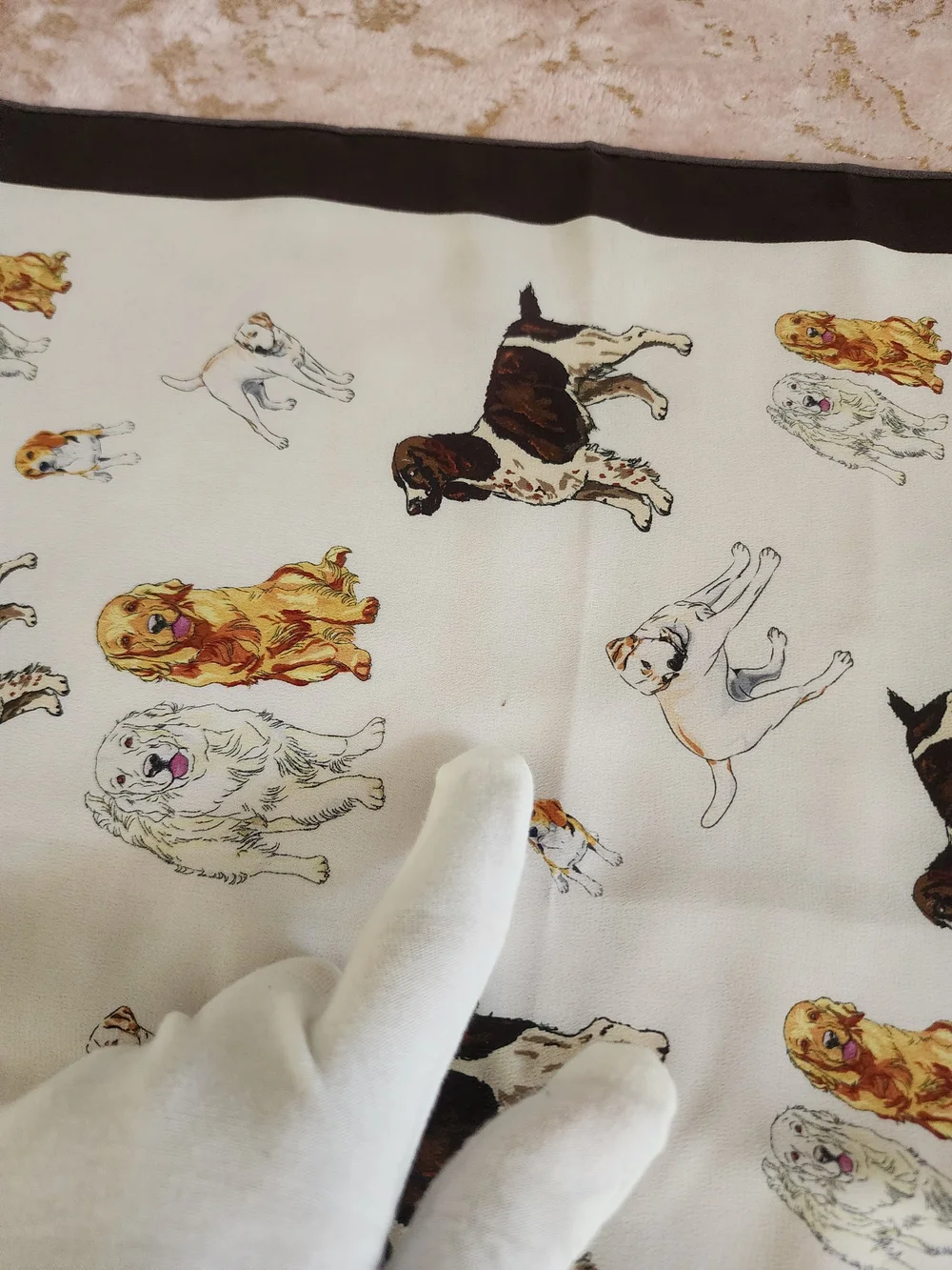 DUBARRY | Dog Print Silk Scarf